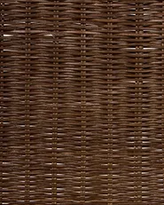 Set of 2 Dining Chairs ROXTON Rattan Dark Brown_1072193