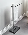 Towel Stand SELVA Metal Black