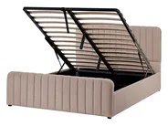 Ottoman Bed LUNAN Boucle Taupe 140 x 200 cm (EU Double)_1048559