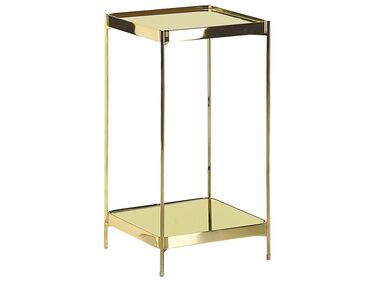 Odkladací stolík 29 x 29 cm zlatý ALSEA