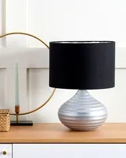 Table Lamp KUBAN Ceramic Silver_847241