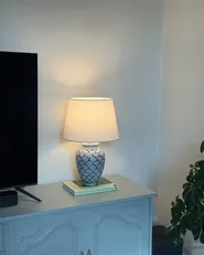 Table Lamp JAUCA Porcelain White/ Blue_1018041