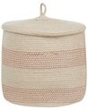 Lot de 2 paniers en coton beige clair ⌀ 33 cm SILOPI_840170