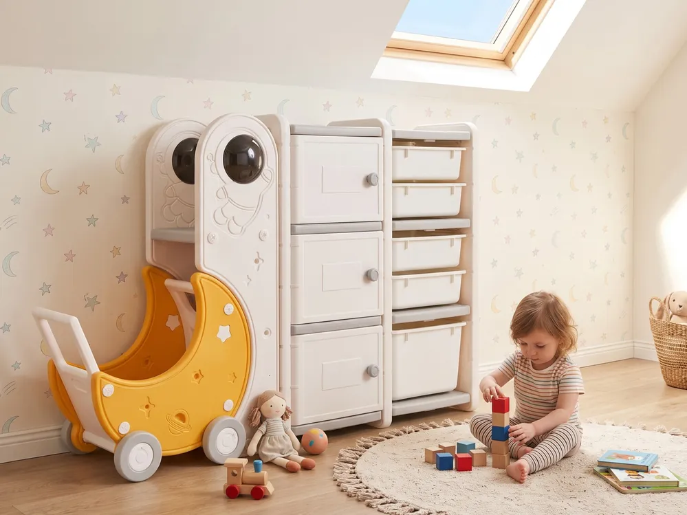 Toy Storage Organiser MOONBI 94 cm Off-White_1123641