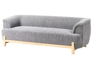 Set da salotto 5 posti ALNOR Tessuto Grigio scuro_1009848