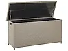 Storage Box MODENA 126 cm 46 cm PE Rattan Taupe