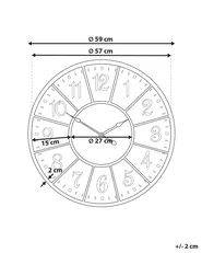 Zegar ścienny BOSWIL 59 cm Metal Kolorowy_798192