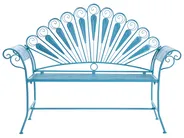 Zestaw mebli balkonowych z ławką PAVIA Metal Niebieski_1046341