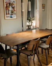 Extending Dining Table CALIFORNIA Dark Brown 160/200 cm 90 cm_1034851