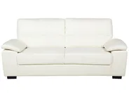 Sofa 3 Seater VOGAR Faux Leather Off-White_676487