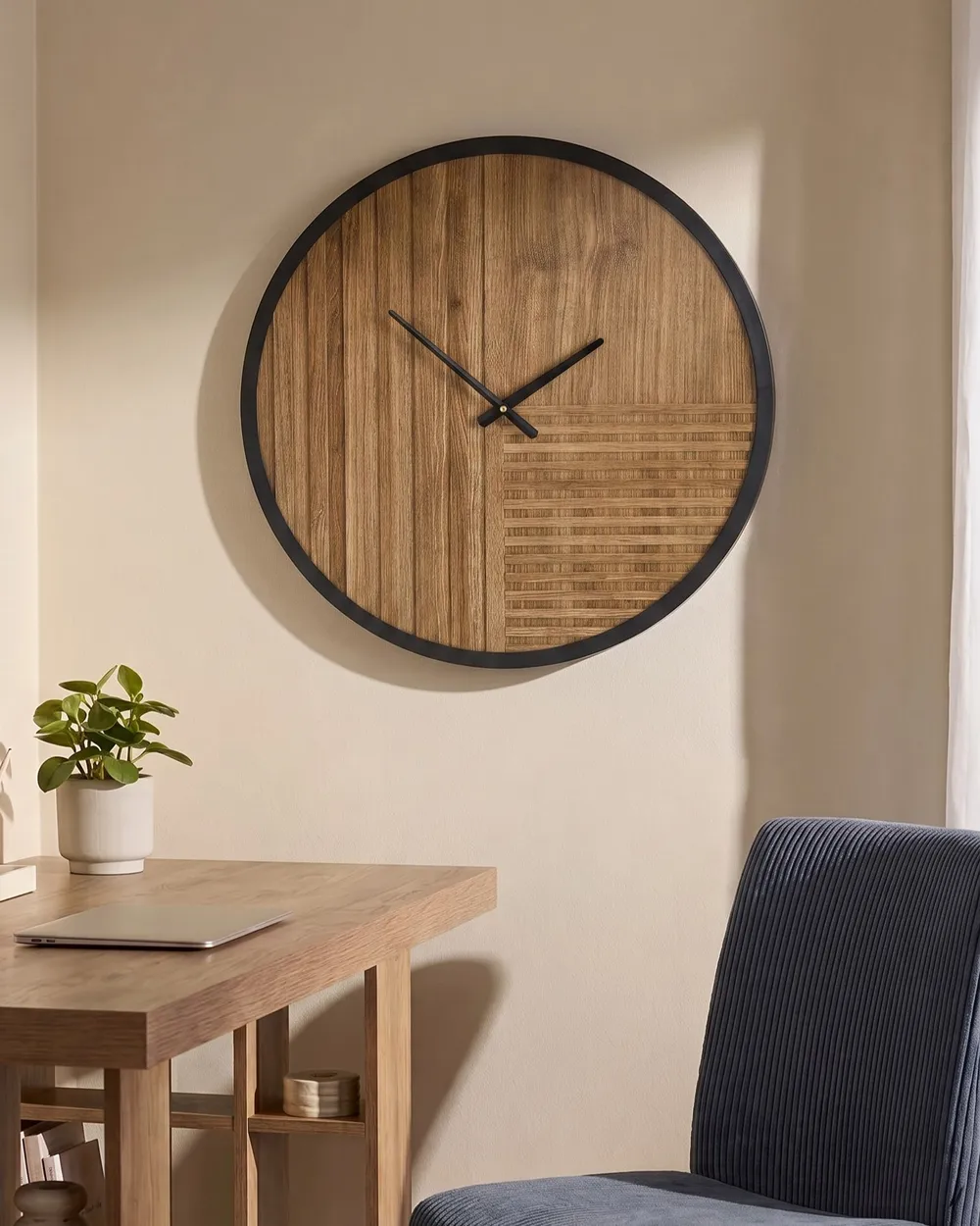 Nástěnné hodiny DURTAL 60 cm Hnědá_1146658