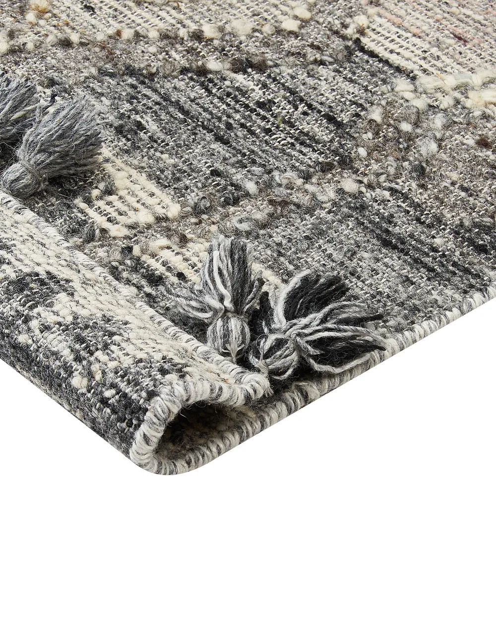 Rug ARATASHEN Grey 200 x 300 cm Kilim Wool_860056