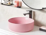 Countertop Basin GUDAR ⌀ 370 mm Ceramic Pink_923328