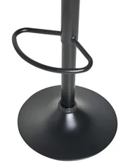 Set of 2 Bar Stools MEDULIN Swivel Fabric Light Grey_1011541