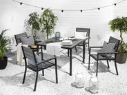 Garden Dining Table PRATO 95 cm 95 cm Grey_749356
