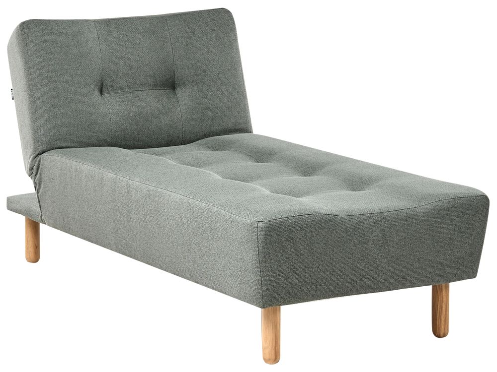Chaise longue ALSTEN Tessuto Verde