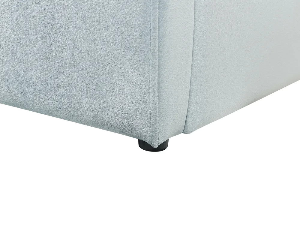 Kids Ottoman Bed ANET Velvet Light Blue 90 x 200 cm (EU Single)_876944