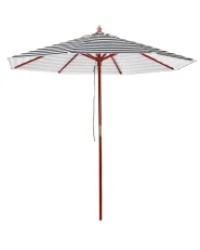 Market Parasol 260 cm FERENTILLO Black/ White_735609