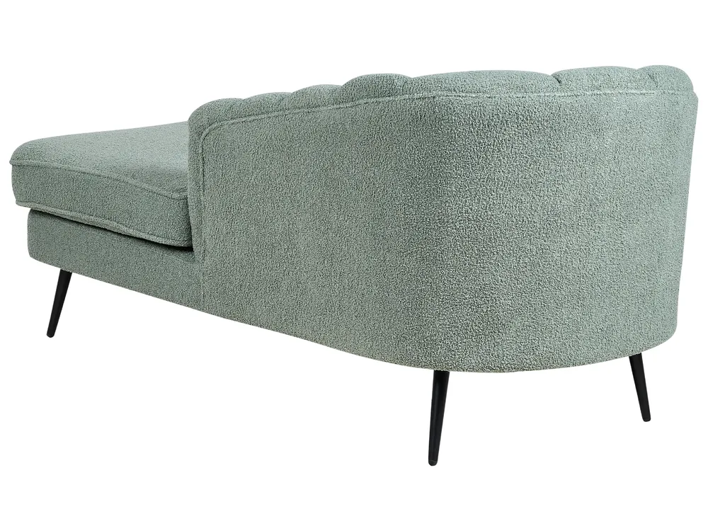 Chaise longue versione sinistra ALLIER Bouclé Verde_879224