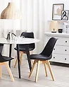 Set of 2 Dining Chairs DAKOTA II Black