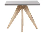 Garden Dining Table OLBIA 90 cm 90 cm Concrete Grey_806352