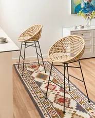 Set di 2 sedie alte WINDOM Rattan Naturale_1086622
