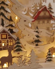 Christmas Decoration LED KORIA 31 cm Light Brown_1179966