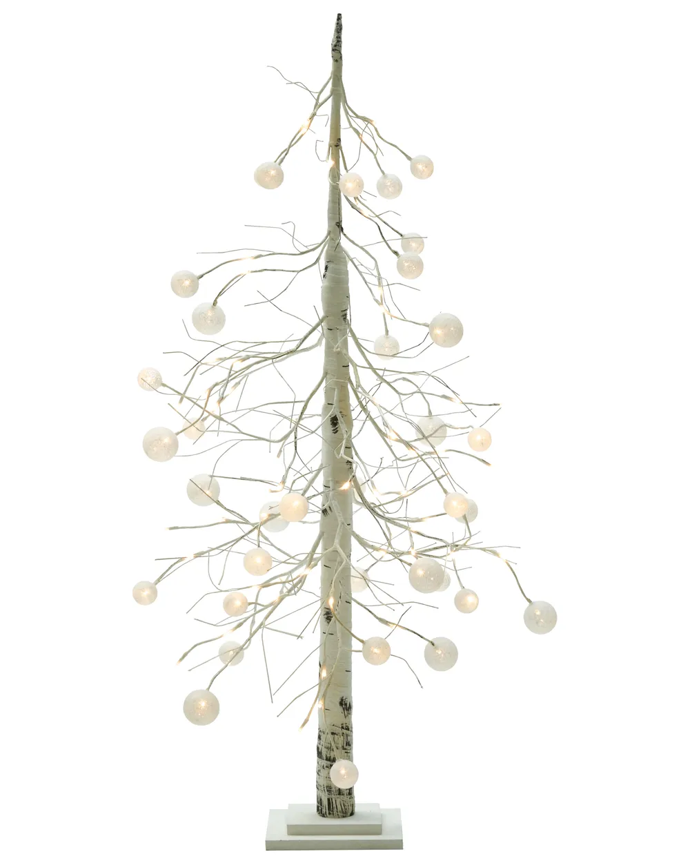 Decorazione per esterni LED HOLAR 122 cm Albero di Natale Bianco