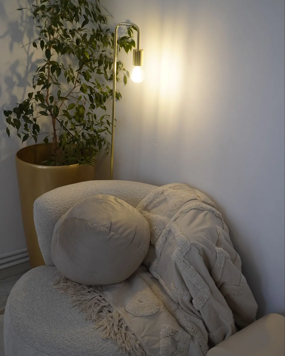 Lampa podłogowa SAVENA Metal Złoty_1151784