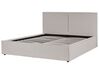 Čalouněná postel 180 x 200 cm světle šedá MOISSAC_873968