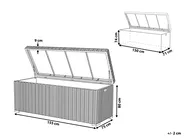 Storage Box MODENA 155 cm 75 cm PE Rattan Brown_776492