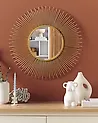 Wall Mirror CILLY 80 cm 80 cm Metal Gold
