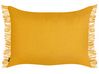 Set of 2 Cotton Cushions 35 x 50 cm Yellow MABA_940222