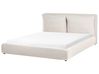 Lit à eau Tissu BAJONNA 180 x 200 cm Beige