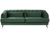 Sofa 3-osobowa welurowa zielona SLETTA_784976
