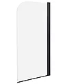 Shower Bath Screen LAPAN 1400 x 800 mm Black
