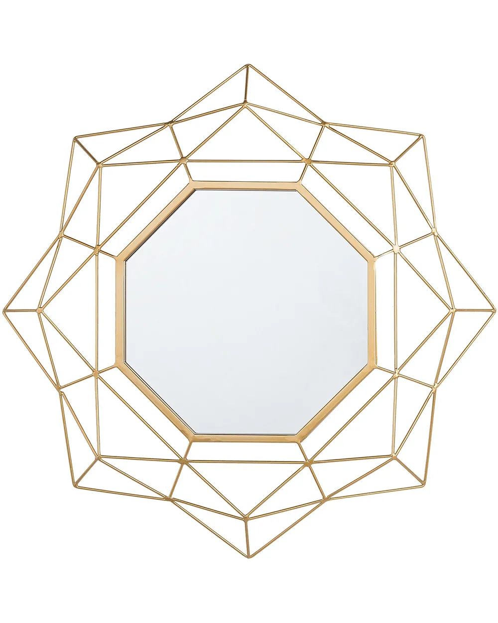 Wall Mirror HILLION 60 cm 60 cm Metal Gold