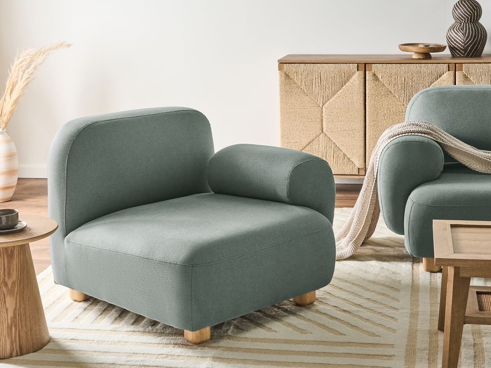 Corner Seat AMLI Fabric Light Green Left Hand