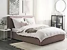 Cama con almacenaje MOISSAC Tela Gris pardo 160 x 200 cm