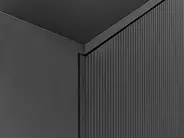 Wall Mounted Vanity Unit ALZIRA 80 cm Black_935043