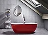 Freestanding Bathtub NEVIS 1600 x 750 mm Red