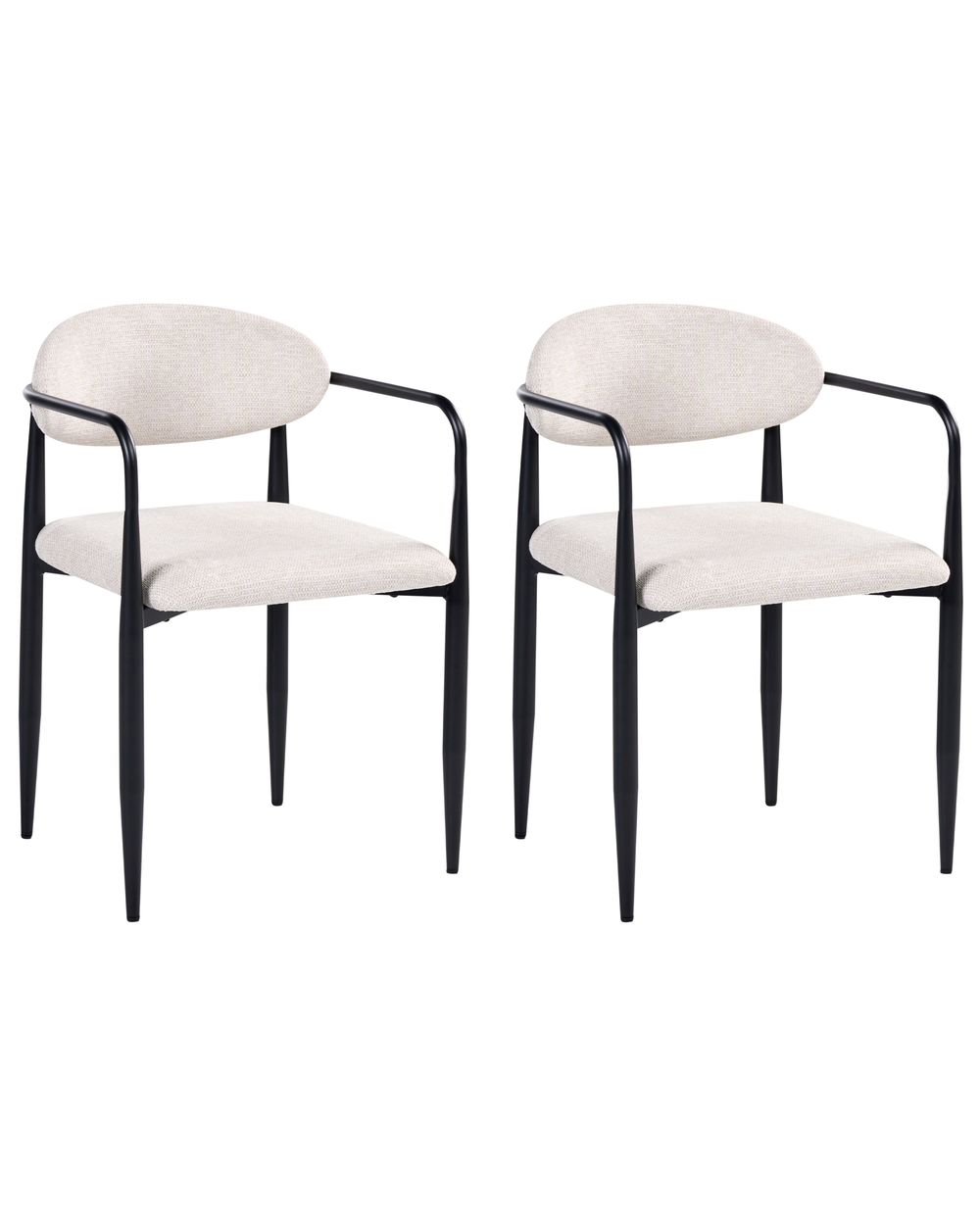 Set de 2 scaune dining TANEVIK Bej deschis