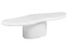 Coffee Table CONZA 57 cm 120 cm Terrazzo Effect White