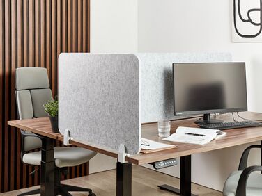 Desk Screen 80 x 50 cm Grey SPLIT