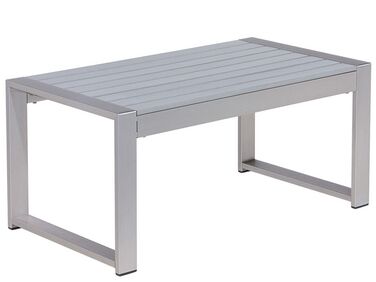 Tavolino da giardino alluminio anodizzato grigio chiaro 90 x 50 cm SALERNO