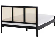 Bett mit Lattenrost Kiefernholz SALERNAS 140 x 200 cm Schwarz_976965