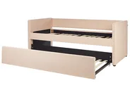 Trundle Bed Boucle TROYES 90 x 200 cm (EU Single) Peach Pink_906969