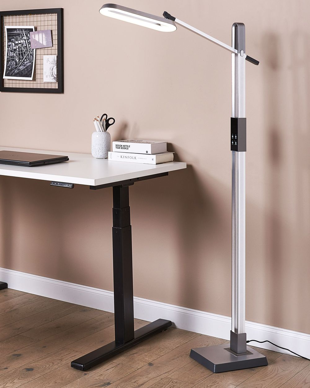 Lampa podłogowa LED AQUARIUS Ze ściemniaczem Metal Srebrny