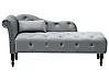 Chaise longue izquierda IVRY Terciopelo Gris