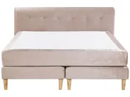 Divan Bed Velvet MARQUISE 160 x 200 cm (EU King Size) Beige_796652